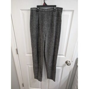 L'EQUIPE Trousers Women Grey Salt Pepper Tweed Made in Italy - Size TG 44 (8/10)